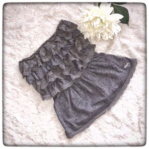 A&F Lace strapless top